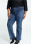 Effen, rechte jeans 'Mia' met riemdetail L32