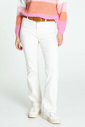 Flared jeans met borduurwerk, parels en lurex