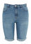 Korte jeans bermuda met 5 zakken en omslag