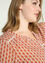 Lange, opengewerkte blouse 'Iris' met klein geometrisch motief