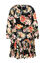 Halflange, gevoerde jurk in viscose met bloemenprint