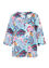Opengewerkte blouse met meerkleurig bloemenmotief