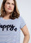 Gestreept T-shirt met HAPPY opdruk