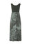 Cassis - Lange jurk in tencel met bladprint
