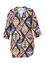 Lange, geknoopte blouse in viscose met etnische print